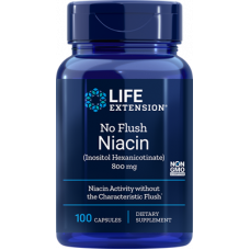 No Flush Niacin 800 mg, 100 capsules